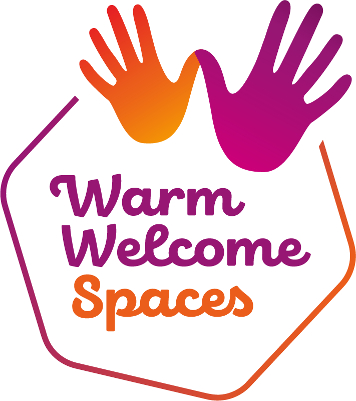 Warm Welcome Spaces logo, linking to Warm Welcome UK website to find warm spaces